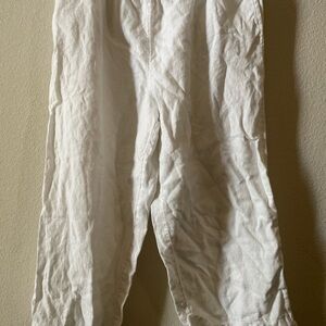 White Linen Pants